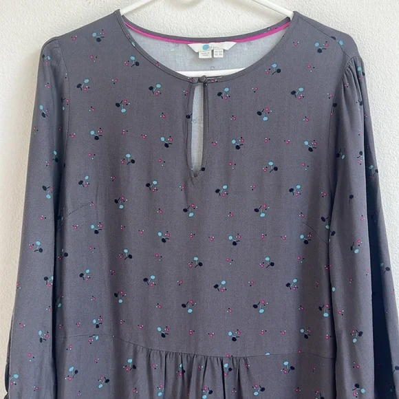 BODEN Vanessa jersey floral long sleeve dress - Picture 3 of 11